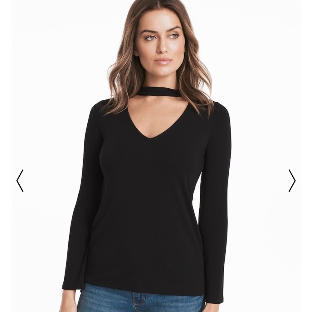 NWT White House Black Market choker neck top